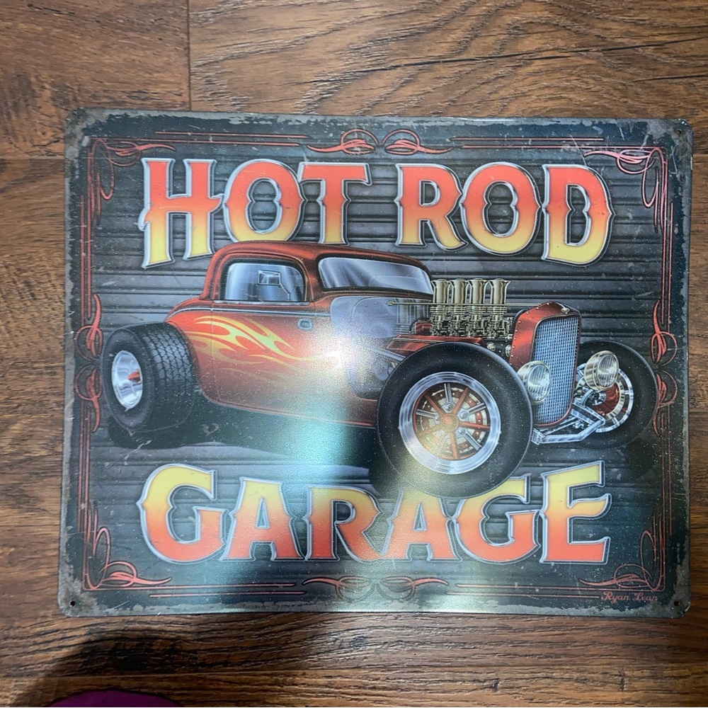 Hot Rod Tin Sign - Picture 3 of 8